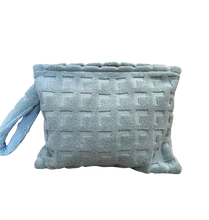 Load image into Gallery viewer, PLAGA HERRINGBONE TOWELING CLUTCH
