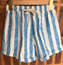 Load image into Gallery viewer, LINEN STRIPES KIDS SHORT

