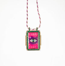 Load image into Gallery viewer, VINTAGE SQUARE TAROT NECKLACE
