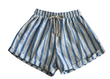 Load image into Gallery viewer, LINEN STRIPES KIDS SHORT
