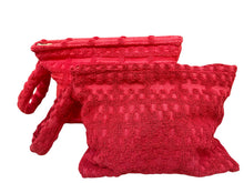 Load image into Gallery viewer, PLAGA HERRINGBONE TOWELING CLUTCH
